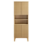 Modway - Render Grand Armoire de rangement de salle de bain in Chêne-8