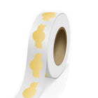 JAM Paper - Rouleaux d'étiquettes standard - sceau anniversaire - 1 3/8 x 2 5/8 - feuille métallique dorée - 125 étiquettes/rouleau-Couleur : feuille dorée brillante durable | Faites ressortir votre courrier avec des étiquettes d'adresse d'expédition colourées.