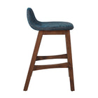 Modway - Juno Tabouret de comptoir - Tissu bleu marine - Ensemble de 2-Repose-pieds et dossiers