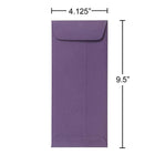 JAM Paper Enveloppes à ouverture au sommet pour invitations, fermeture gommée, 4 1/8 x 9 1/2 po, violet foncé, 100/paquet-Ouverture : Par le sommet