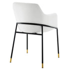 Modway - Jovi Performance Velvet Fauteuil à manger Ensemble de 2 - Noir Blanc-Capacité de poids de la chaise : 331 lb.