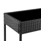 Manhattan Comfort - Ensemble de conversation moderne Noli pour patio, 4 personnes, avec table basse - noir et crème - ensemble de 4-10