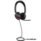 Yealink - Casque filaire double USB UH48 - Microsoft Teams-Technologie d’annulation du bruit à quatre microphones