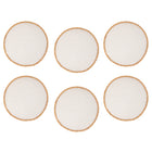 Maxwell & Williams - Accents de Table Napperon Ronde - 38 cm - Blanc Naturel - Paquet de 6-Essuyer avec un chiffon humide