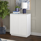 Hudson&Canal - Meuble d'appoint Alston 28 po de largeur - Blanc-La base, le dessus et les étagères sont fabriqués en MDF robuste avec une finition blanche
