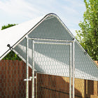 PawHut - grande cage à poules galvanisée, enclos à marcher - 6,6 pi x 6,6 pi x 6,6 pi-Couleur : Argent 