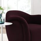 Modway - Compose Performance Velvet Fauteuil pivotant - Mûrier-Silhouette du canon rond
