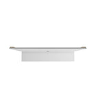 Manhattan Comfort - Centre de divertissement flottant Vernon 62,99 po style mid-century moderne - Blanc-Assemblage à domicile requis Tout le matériel inclus
