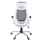 Monarch Specialties - 7269 Chaise De Bureau Dossier Haute Exec  - Blanc/Meche Gris-Assemblage requis: des instructions illustrées et tout le matériel sont fournis pour plus de commodité (des outils supplémentaires peuvent être nécessaires)