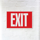 Cosco - Panneau de sortie phosphorescent - 8 po x 12 po - Rouge et blanc-Le design rouge et blanc audacieux assure une lisibilité claire et une reconnaissance rapide dans une variété d’environnements intérieurs