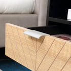 HOMCOM - Table de chevet moderne avec tiroir et étagère de rangement - noir-Assemblage requis