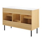 Modway - Chaucer 48" Vanité de salle de bain à un seul lavabo - Oak White-8