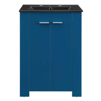Modway - Maybelle 24" Vanette de salle de bain - Noir marine-Vanité de salle de bain moderne