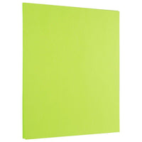 Jam Paper, 24 lb Couleur Papier, 8,5 po l x 11 po H, Vert lime ultra, 100 feuilles/paquet-Couleur : Vert citron ultra