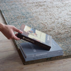 Modway - Dilys Treillis floral vintage vieilli Tapis de 5 pi l x 8 pi L - Brun sarcelle et beige-Fil polypropylène à deux fils
