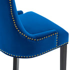 Modway - Marquis Performance Velvet Chaises de salle à manger Ensemble de 2 - Marine-9