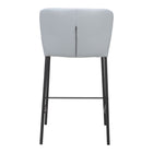 Zuo - Linz Tabouret de comptoir - Gris - Ensemble de 2-Garantie limitée de 3 ans