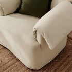 Modway - Lark Slipcover Tissu Grand fauteuil - Lin-Soutien à ressort