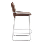 Zuo - Pola Tabouret de comptoir - Brun-Dimensions: 21,3 po L x 19,7 po L x 36,6 po H