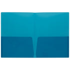 Staples - Portfolio à deux pochette - Format lettre - bleu translucide-80 feuilles capacitè