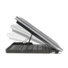 Aluratek - Refroidisseur USB ergonomique pour ordinateur portable avec lumières RVB - Noir-Mesurant seulement 1,25 pouce de hauteur et pesant seulement 2 livres, le coussin de refroidissement est conçu pour être durable, fin et léger, ce qui le rend extrêmement portable