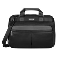 Targus® - Mallette Zip-Thru pour ordinateur de 15,4 po pour voyageur d'affaires, noire-Convivial pour les postes de sécurité  
