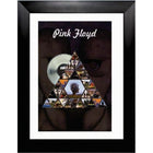 Pink Floyd Prism Discography with Platinum LP - Impression encadree - 27" x 38"-Qualité supérieure - music memorabilia