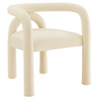 Modway - Astrid Performance Velvet Chaise à manger - Porcelaine-Fauteuil à manger esthétique