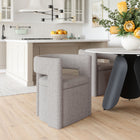 Zuo - Papua Chaise de salle à manger - Gris-Supporte jusqu'à 225 lb
