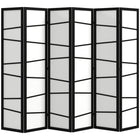 HOMCOM - Cloison de séparation autoportante 6 panneaux - blanc-Transformez facilement votre espace de vie avec notre séparateur de pièce pliant à six panneaux  
