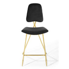 Modway - Ponder Performance Velvet Tabouret de bar - Noir-7