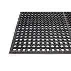 Edgewood - Tapis Série Competitor Anti-Fatigue Léger à Surface Ouverte - 3 pi l x 5 pi L x 9/16 po P - Noir-Caoutchouc naturel