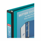 Staples - Reliure Better Binder, 1 1/2 po, sarcelle-Grâce à la fenêtre transparente, ces reliures sont de bonnes reliures de présentation