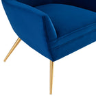Modway - Renata Bouton touffé Performance Velvet Fauteuil - Marine-Construction solide