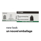 Sacs à ordures industriels très résistants Staples, 35 x 50 po, noir, paquet de 100-L’épaisseur de 1,3 mils permet d’effectuer des tâches difficiles