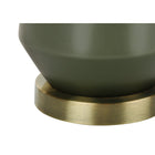 Monarch Specialties - Luminaire - 26 po H Lampe De Table - Céramique Verte - Abat-Jour Ivoire / Crème - Contemporain-Dimensions assemblées : 15 po L x 15 po P x 26 po H . base : 6,75 po L x 6,75 po P x 14 po H . abat-jour : 15 po L x 15 po P x 10 po H