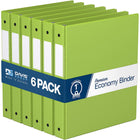 Davis Group Super économie, Reliure à anneaux ronds 1 po, paquet de 6 – Vert Lime-3 Reliure À Anneaux
