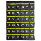 Kore Design - Organiseur de rangement suspendu pour téléphone portable, 36 poches, noir/jaune-Organisation améliorée : garde les téléphones et les petits objets essentiels bien rangés, réduisant ainsi l'encombrement de la classe.