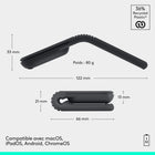 Logitech - Mobi Fold souris de voyage ultraportable petite et légère - Graphite-10