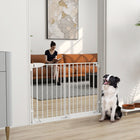PawHut - Barrière pour chien large de 29 po à 44 po, 29 po H, barrière pour animaux avec fermeture automatique-Fonctionne d'une seule main avec un loquet à fermeture automatique pour plus de commodité 
