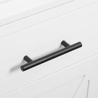 Kleankin - Armoire de salle de bain autoportante avec étagère à 3 niveaux, placard et tiroir - blanc-Conception anti-basculement pour garantir votre sécurité   
