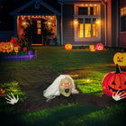 Outsunny - Zombie rampant animé d'Halloween 72" - accessoires de fête-Nécessite 3 piles AA, garantissant un accès facile à l'alimentation électrique 