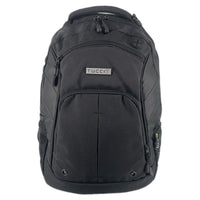 Tucci Italy - Sac à dos Cyclist Laptop - Moyen - Noir-Convient jusqu’aux portables de 16" – Un compartiment rembourré protège votre appareil