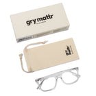 Gry Mattr - Lunettes De Lecture Anti-Lumière Bleue Oslo Éco + 0.00-Protection contre la lumière bleue des écrans numériques. Réduit la fatigue oculaire