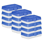 Storex - Trousse à crayons - 8.25 po x 5.25 po x 2.25 po - Bleu - Paquet de 12-S'adapte facilement dans les bureaux et les sacs à dos