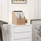 HOMCOM - Classeur à 4 tiroirs pour documents format lettre/A4 avec roulettes verrouillables - blanc-Couleur : Blanc 
