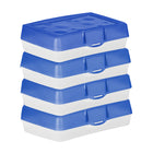 Storex - Trousse à crayons - 8.25 po x 5.25 po x 2.25 po - Bleu - Paquet de 12-Construction poly solide