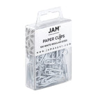 JAM Paper - Trombones standard colourés - 1 pouce - blancs - paquet de 100-Taille : 1 pouce (standard/régulier) | Gardez vos piles de papier organisées avec des trombones colourés
