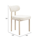 Zuo - Aurea Chaise de salle à manger - Gris pâle - Ensemble de 4-6