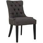 Modway - Regent Touffe Tissu Chaise à manger - Brown-Chaise de salle à manger à touffes